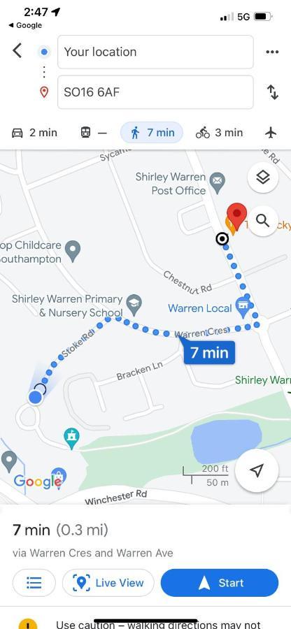 Shirley House 2, Self Catering Guest House, Self Check In, Smart Locks, 10 Min Walk To Southampton General, Aspire And Princess Anne Hospitals, Access To Fully Equipped Kitchen, Excellent Transport Links, Ideal For Longer Stays And Hospital Shifts Bagian luar foto